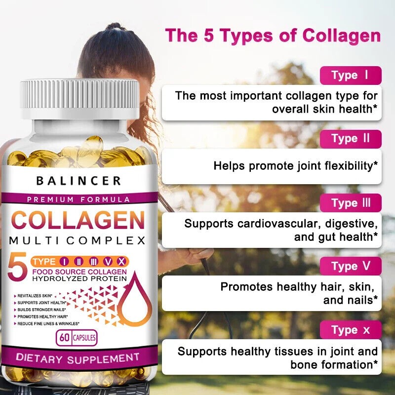 Balincer Collagen Complex Capsules Revitalizes Skin Whitening Antiaging Anti Wrinkles