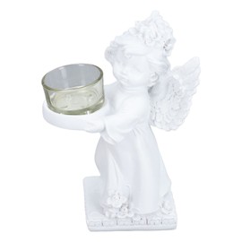 Angel Candle Holder Retro Cute Romantic Decorative Figurine Tealight Holder for Living Room Office Cafe Right