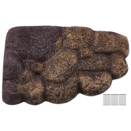 Magnetic Resin Sun Island Turtle Floating Sun Ramp Turtle Climbing Stone Aquarium Landscape Ornament Habitat Decor for Semi-Aquatic Animals (NS-78)