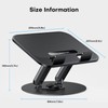 OMOTON Laptop Stand for Desk with 360 Rotating Base, Ergonomic