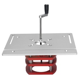 Router Manual Lifting Router System Kit Router Anodized Table Saw Insert Base Plate (Silver)