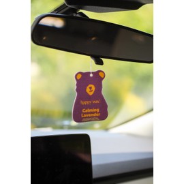 Happy Wax Relax and Refresh Mix Hanging Car Cub Air Fresheners Infused with Natural Essential Oils, 4 Ct. Variety Pack - Contains Calming Lavender, Fresh Cotton, Lemon, and Vanilla Sandalwood