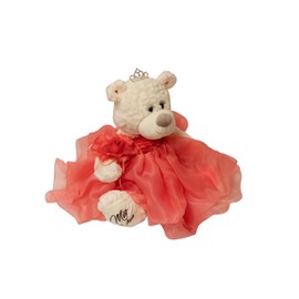 KINNEX COLLECTIONS SINCE 1997 20" Teddy Bear with Dress and Sweet 16" Embroidery (Centerpiece) B16831A-20 ~Flamingo~