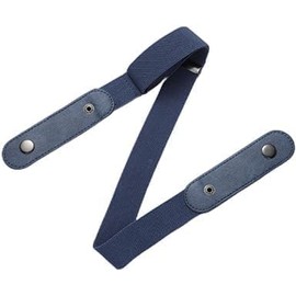 Vugyue Blue Buckle Free Elastic Belt, Elastic Waist Adjustable Stretchy Invisible Buckleless Belt for Jeans Pants Shorts, Accessories for Jeans Pants Shorts