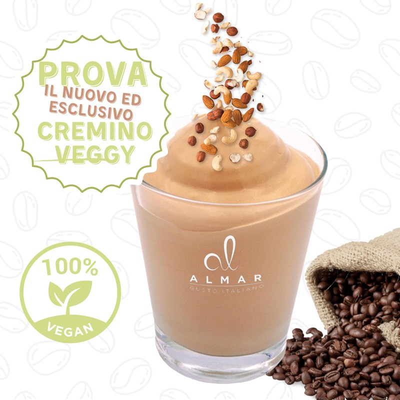 Almar Crema Caffè Fredda Vegana Senza Glutine, Senza Lattosio, Crema
