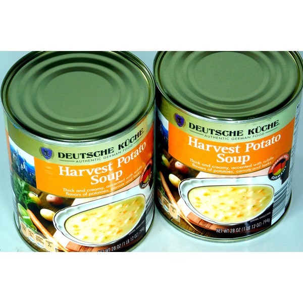 Deutsche Kuche Imported German Harvest Potato Soup ( 2 x 28 oz / 784 g Cans)