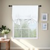 NICETOWN Pure White Room Darkening Adjustable Tie Up Shade Curtain