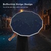 Lantusire Large Double-Ribs Umbrella with Reflective Strips, Automatic Reverse Folding
