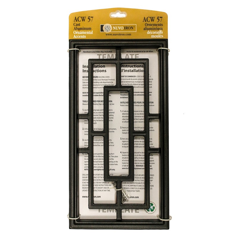 Nuvo Iron Decorative Insert for Fencing, Gates, Home, Garden -