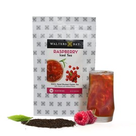 Walters Bay Raspberry Iced Tea | 18 Gallon Sized Tea Bags, Wholesale Ceylon Tea, Unsweetened, Raspberry Flavored, 100% Hand Plucked, Black Tea
