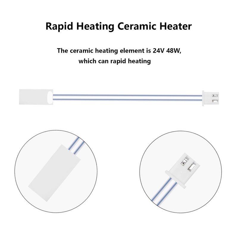 2 Pack Ceramic Heater & Thermistor Kit for Bambu Lab