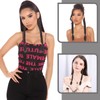 MEIYIFANG 2 Pcs Synthetic Long Twist Braid Ponytail Extensions rubber
