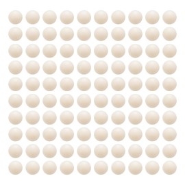 sourcing map 100pcs Nylon Bearing Balls 6mm Solid Plastic Balls, Precision Mini Nylon Balls
