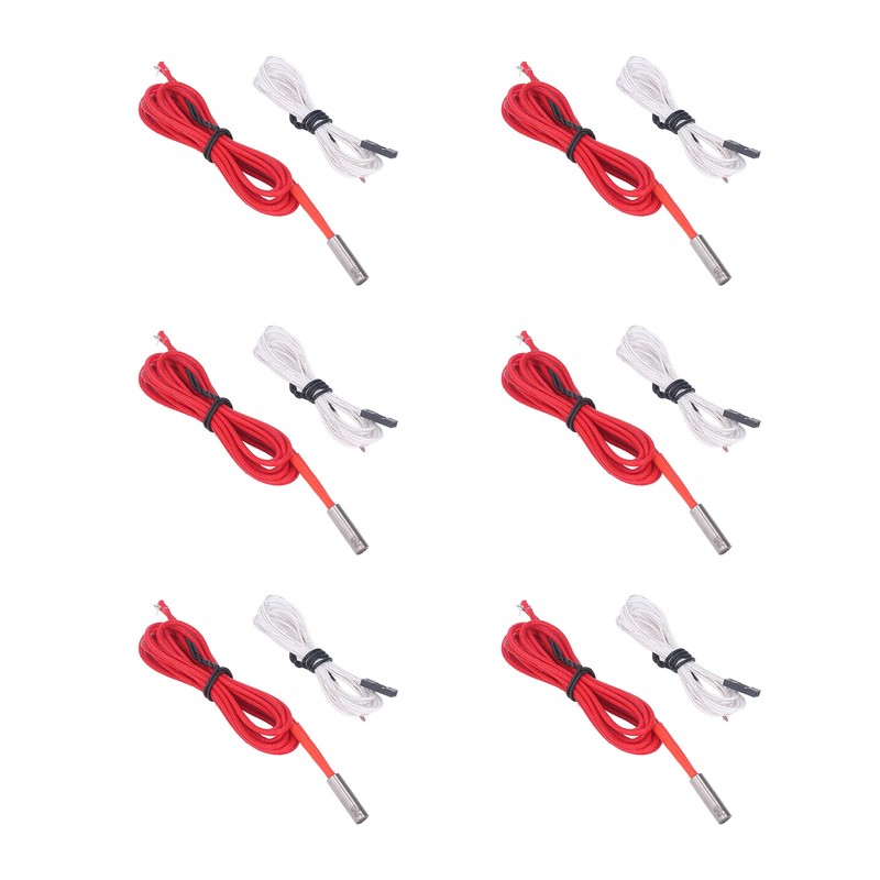 3D Printer Hotend Kit Accessories 6Pcs 12V 40W Heating Tube