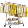 Raybee 78" W Clothes Rack Loads 441 LBS, Clothing Racks