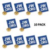 JW.ORG Square Gold Lapel Pin Jehovah Witness - 1" Square