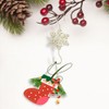 Silver Snowflake S-shaped Hooks - 20 PCS Metal Christmas Tree
