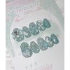Peridot Magnet Handmade Nail Tips - Oval / 페리도트 마그넷