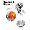 Vittorio Vico Button Cover (Orange/Silver)