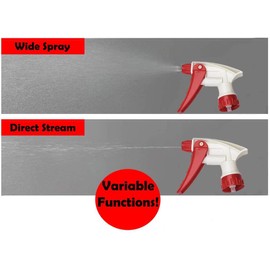 Speak Naturals Trigger Spray Mist Stream Replacement Chemical Resistant Sprayer, Fits 8, 16, and 32 Ounce Standard Bottles (28/400) (Pack of 5)