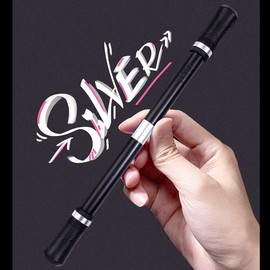 Ouceanwin Pack of 2 Rotating Pen, Rotating Pen, Finger Spinning Rotating Pen, Rolling Finger Rotation Pens, Rotating Ballpoint Pen Gifts for Students, Entertainment