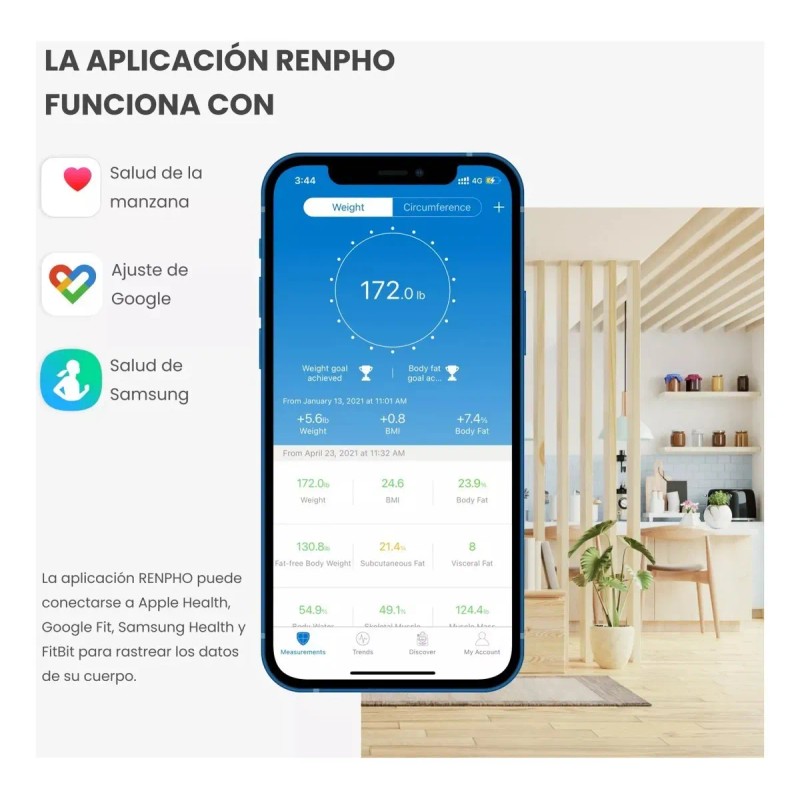 Bascula Digital Peso Baño Bluetooth Personas 175 Kg Pesa Corporal