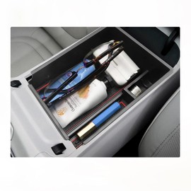 BIXUAN NX4 2024 Storage Box Compatible with Hyundai Tucson NX4 2021 2022 2023 2024 with Electronic Gear Tucson 2024 Organiser with Non-Slip Mat for Centre Console