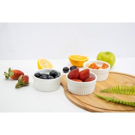 Delcasa DC1302 Stainless Steel Mortar & Pestle Set, Ceramic, White