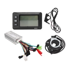 Electric Bike Motor Controller Kit LCD Meter Thumb Throttle PAS Set for Brushless Motor 24V 36V 48V