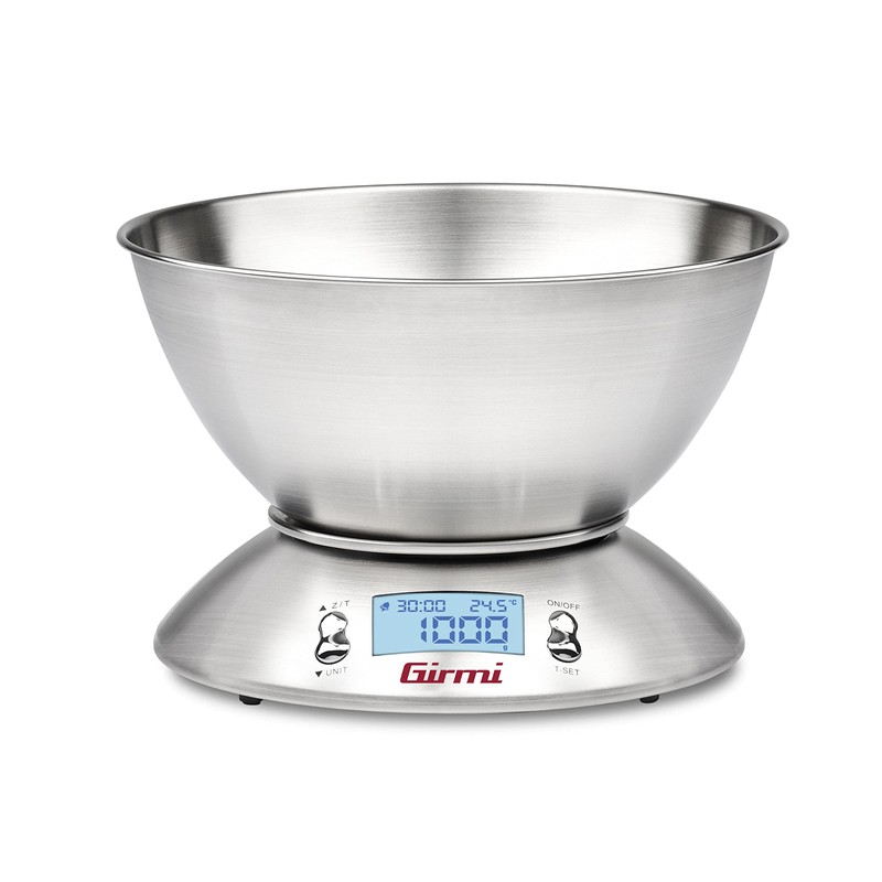 Girmi PS85 Table Round Electronic Kitchen Scale Stainless Steel Kitchen