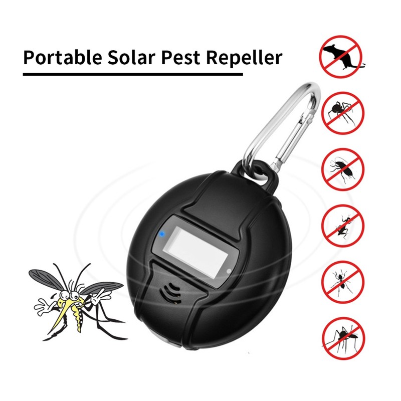 Portable Ultrasonic Pest Repeller Solar Powered & USB Outdoor Mosquito