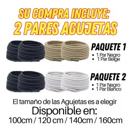 Universo en Linea Agujetas Botas Trabajo Deportivas Redondas Reforzadas 2 Par