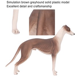 Srliya Realistic Greyhound Figure Pet, Lifelike Puppy Dog Model with Great Detailing, Ideal for Early Education, Sensory Training Toys, for Home Decor, Table Decorations, Display Toys,