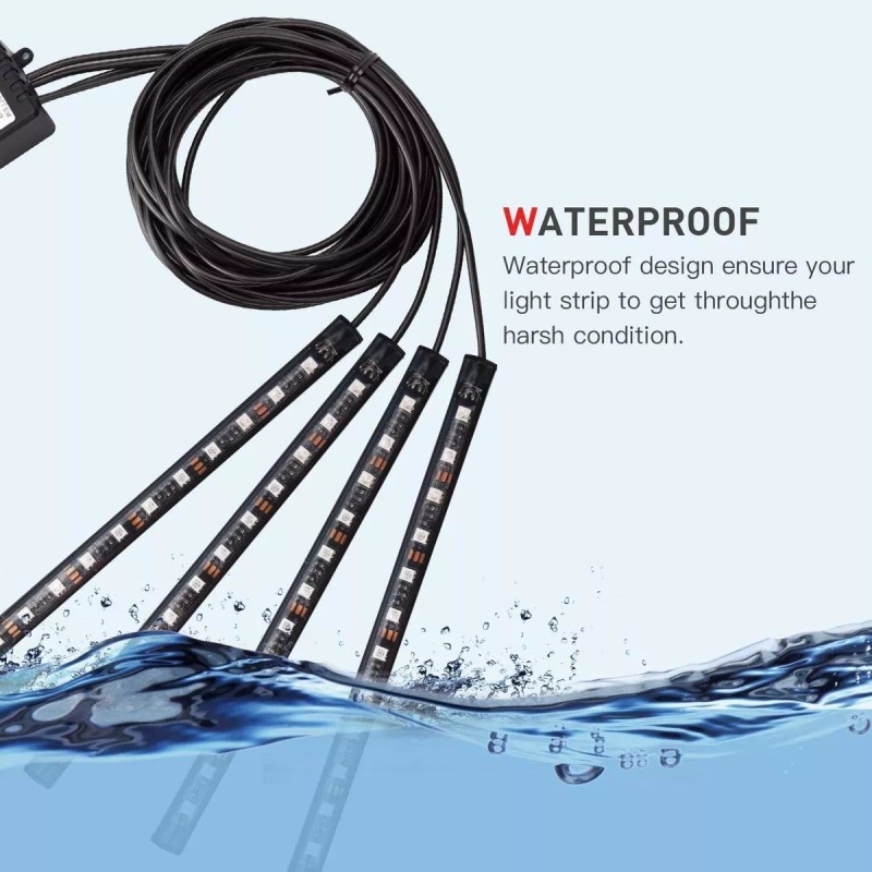 PUNKZZ Tiras 48 Led Rgb Interior App Control Remoto Luz