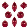 KI Store Glass Christmas Baubles Christmas Baubles Red Hanging Decorative