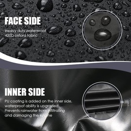 Gicov Boat Motor Cover Outboard Motor Cover Heavy Duty Waterproof Boat Engine Cover with Drawstring and Zipper Fits for UP-5HP Motor