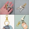 120 Pcs Gold Keyring,Keyrings for Crafting,60Pcs Clasps & 60Pcs Rings(Gold)