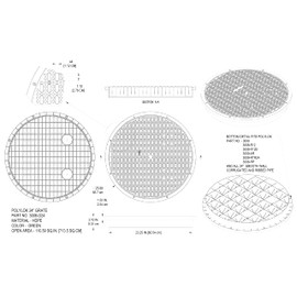 Polylok 24" Heavy Duty Grate for Corrugated Pipe (3008-G24)