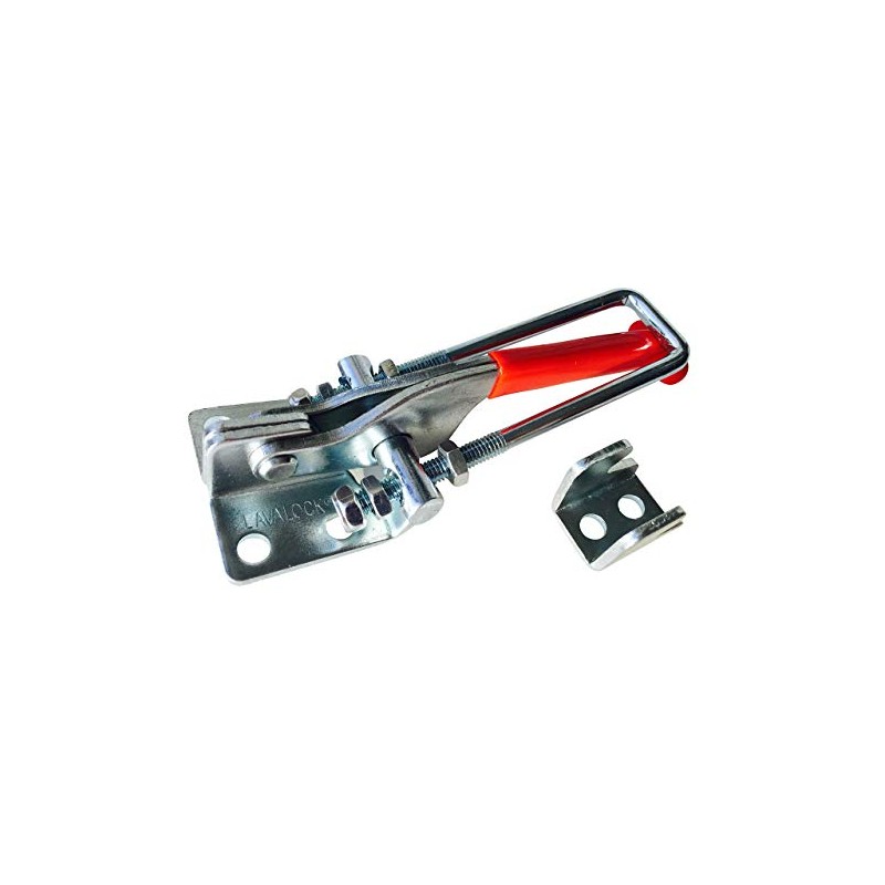Smoker Toggle PULL Latch, BBQ smoker lid clamp. Flat mount