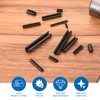 sourcing map 416Pcs Roll Pin Assortment Set 65Mn Steel Slotted