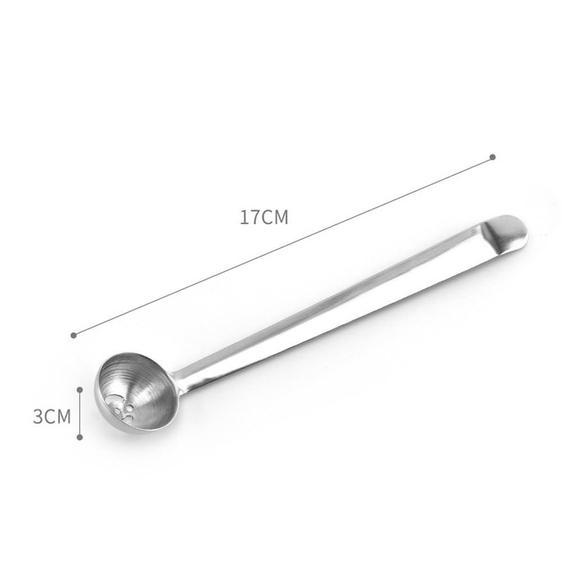 Olive Spoon, Strainer Stainless Steel Cherry Spoon with Drain Hole