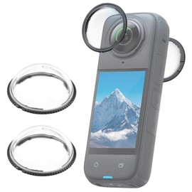 2 x Lens Guard for Insta360 X4 Lens Protective Cover Sports Camera Lens Cap Insta 360 x4 Action Camera Lens Potector Accessories Scratch Proof Drop Proof Dustproof High Transparency PC Material