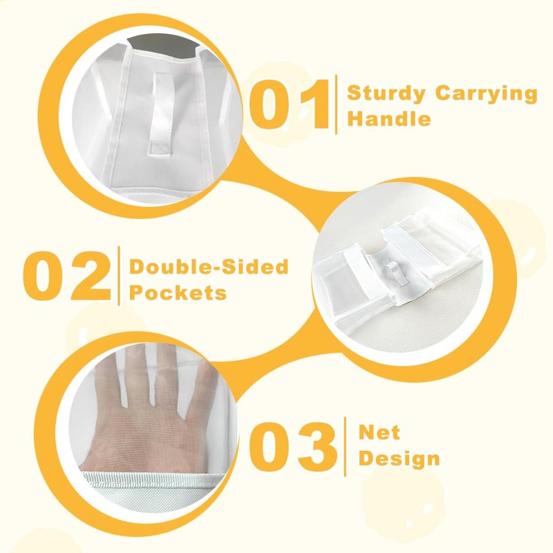 ZOYDP Bath Toy Storage, Bath Toy Storage Bag, Storage Bathtub