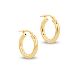 Hurley Burley London Women's 18ct Gold Plated Chunky Hoop Earrings