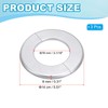 PATIKIL Wall Split Flange 3.07"/78mm, 3Pcs ABS Round Self-Adhesive Escutcheon