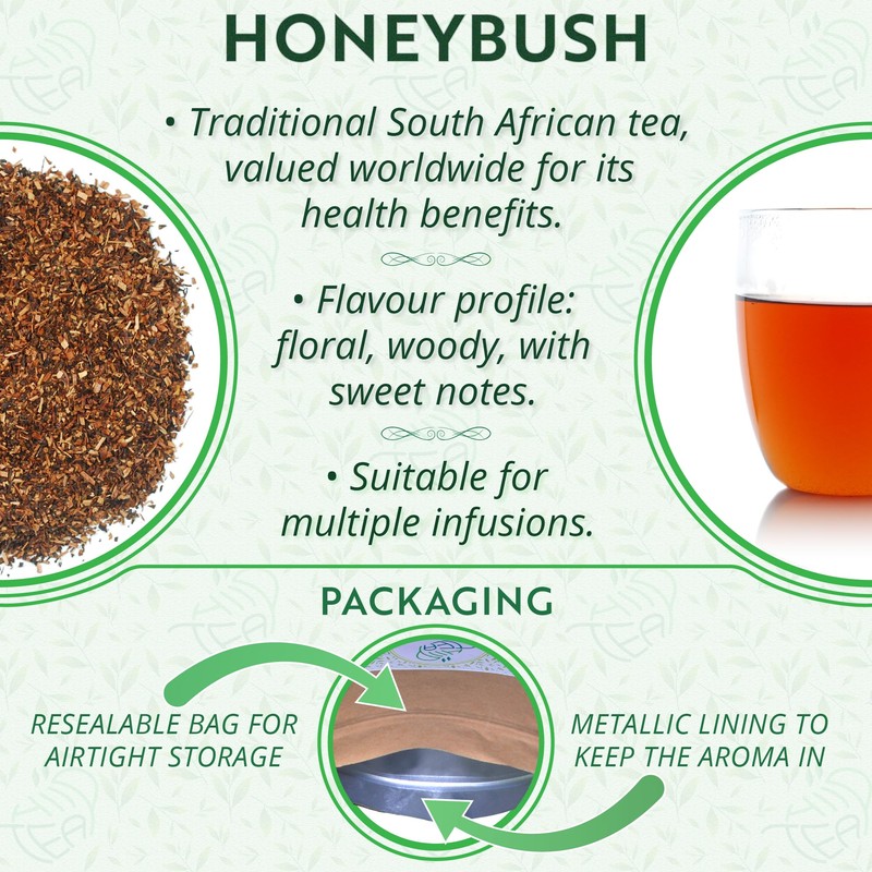 Honeybush Loose Leaf Herbal Tea – Traditional South African Infusion