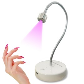 YIZHUO - Lámpara de gel UV para uñas, lámpara de uñas LED para uñas de gel, lámpara de uñas LED UV, lámpara de gel X, lámpara portátil recargable de cuello de ganso para secador de uñas, luces de uñas para esmalte de gel