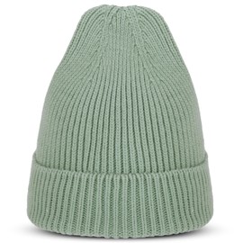 Expatrié Women's Beanie - Luna - Knitted Hat for Autumn Winter - Soft Warm Winter Hat - Hat Stylish, Elegant and Timeless, sage green