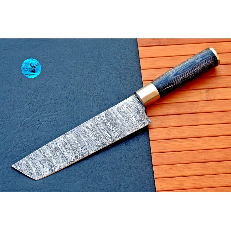 M DAMASCUS Custom HandMade Forged Damascus Steel Blade Chef Knife