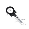 Universal Car Tow Hook Towing Ring Kit, Aluminum Alloy Universal